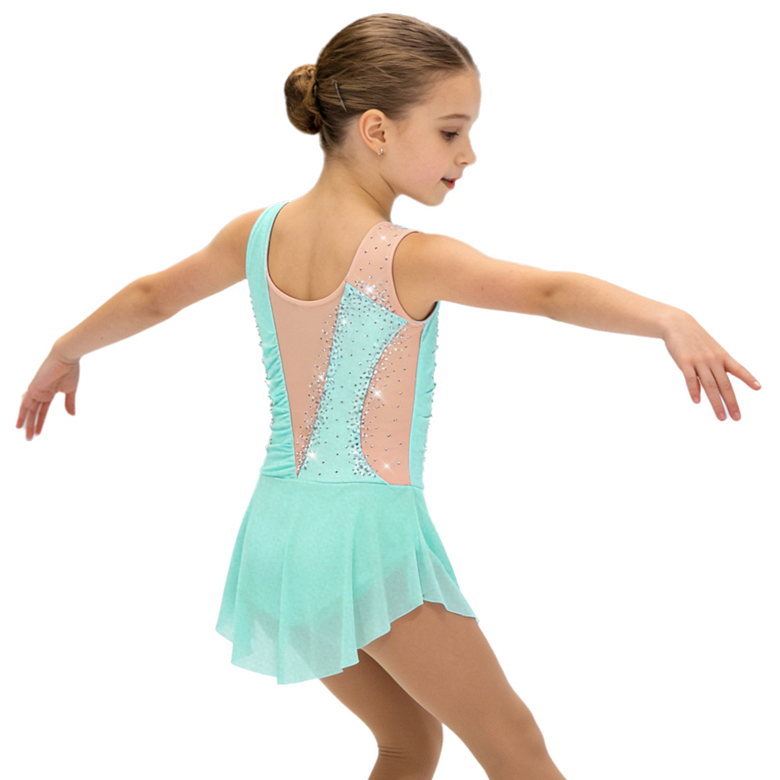 Kids Girls Figure Ice Skating  - Rhinestone Banding Trim のレビューと価格