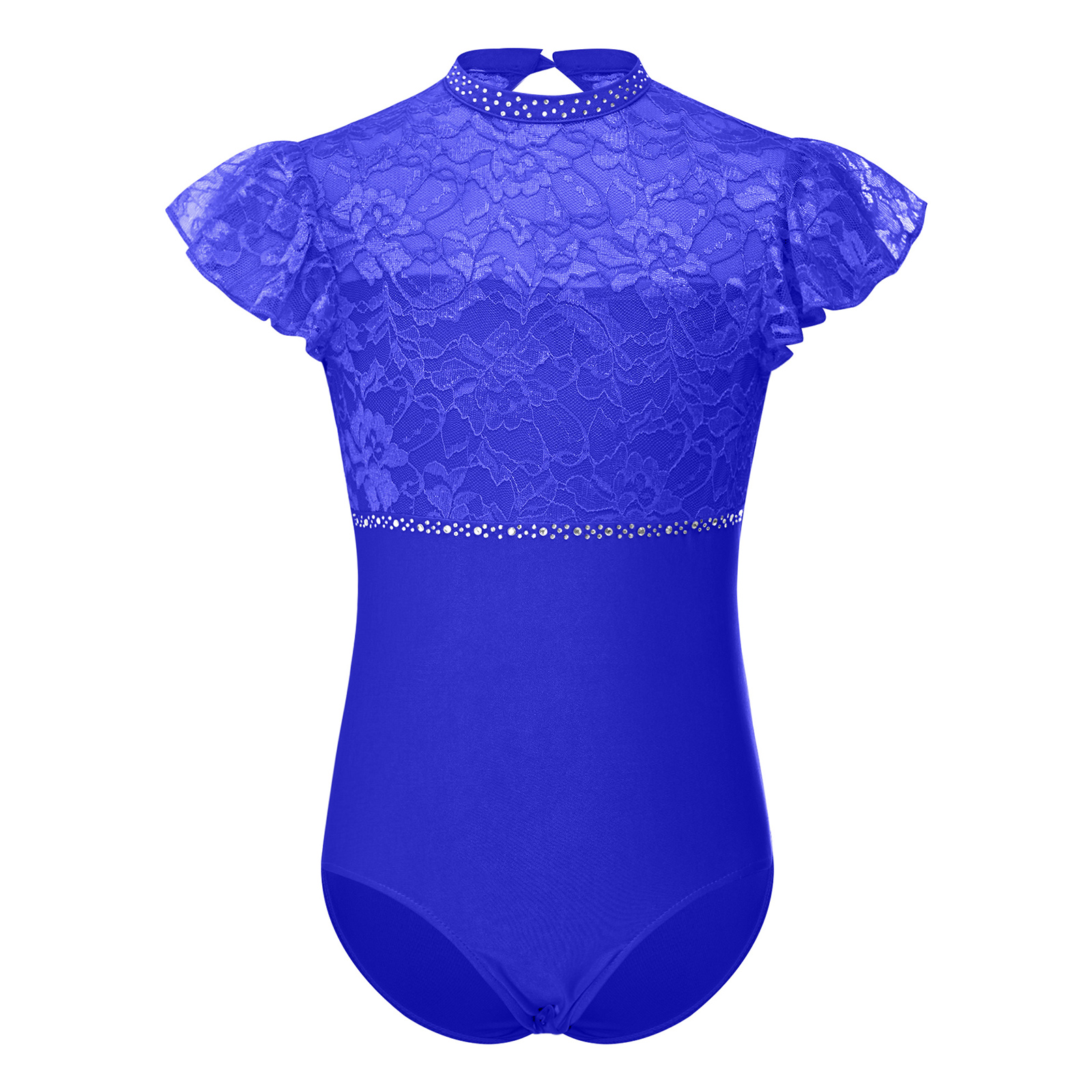 Kids Girls Ballet Dance Leotar - Rhinestone Banding Trim のレビューと価格