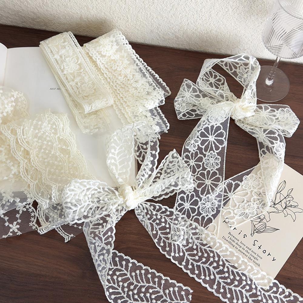 Elegant Lace Scarf Bow Necklac - Lace Ribbon Trim のレビューと価格