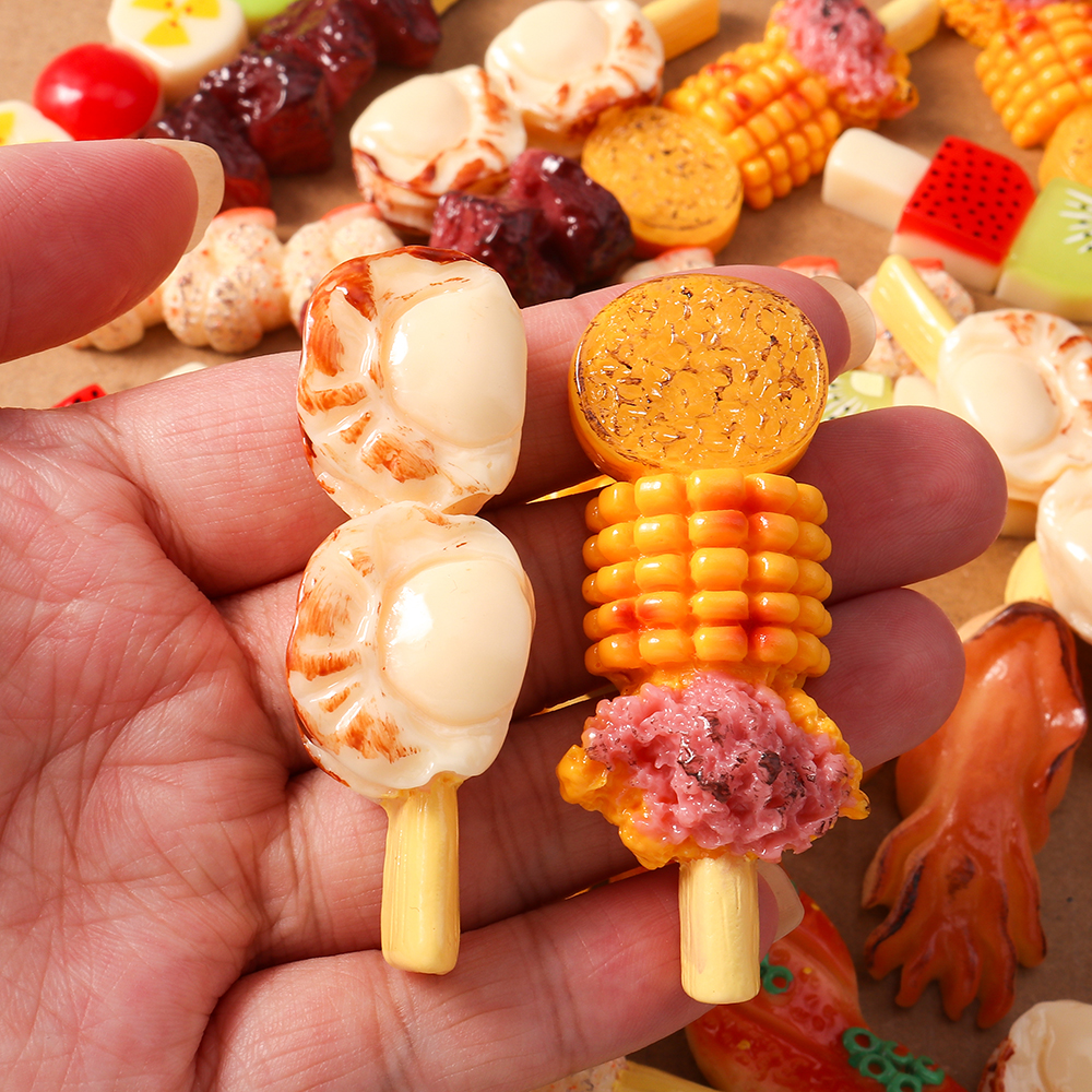 4pcs Simulation Foood Barbecue - Embellishments For Scrapbooking のレビューと価格