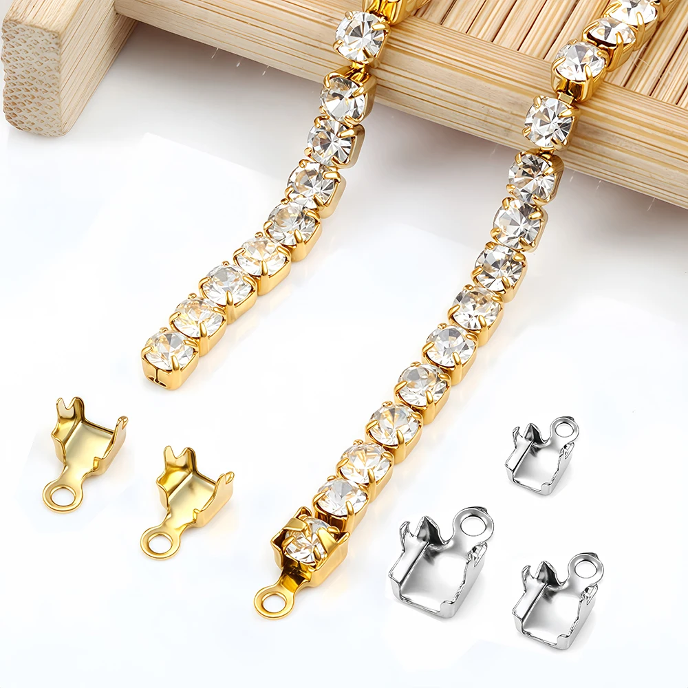 10/20Pcs Stainless Steel Gold  - Beaded Trim Fringe のレビューと価格