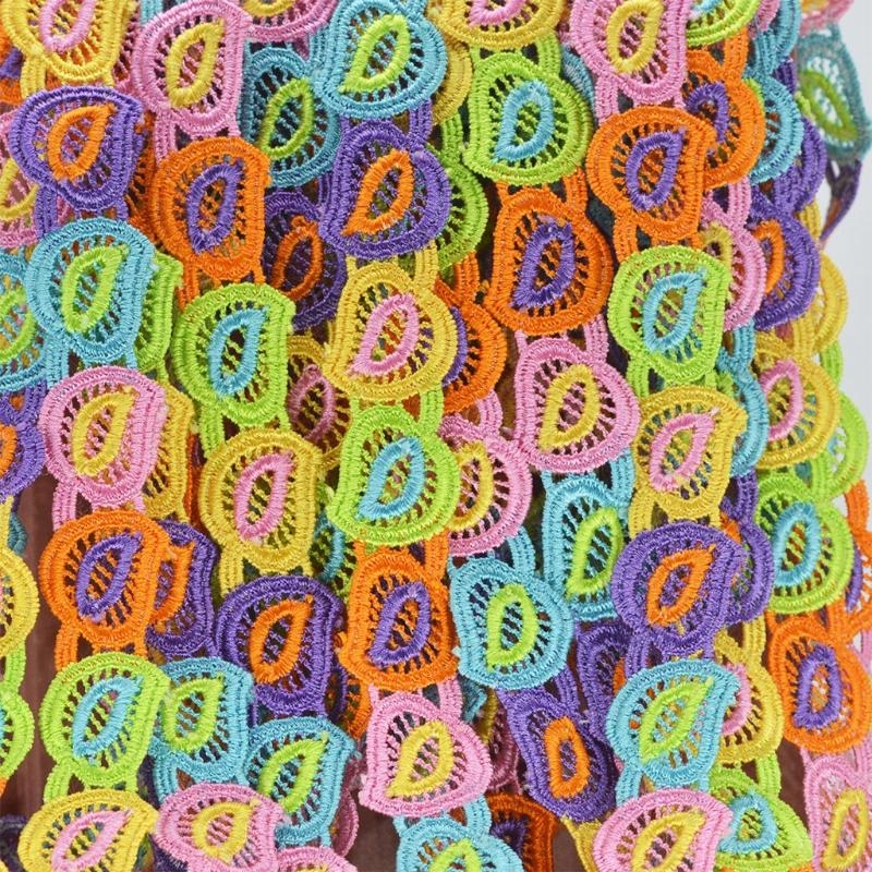 R1WE 15 Yards 2.5cm Colorful H - Lace Ribbon Trim のレビューと価格