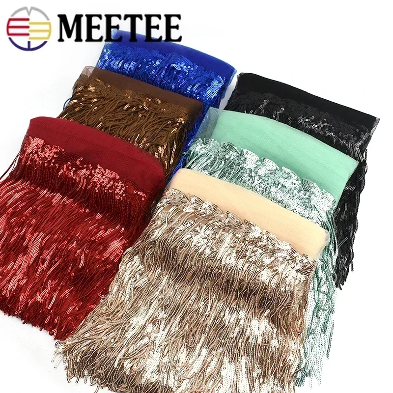 2/5/10Yards Sequin Embroidery  - Beaded Trim Fringe のレビューと価格