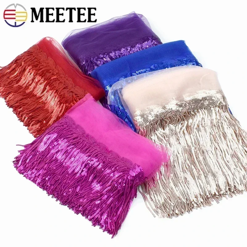 2/5/10Yards Sequin Embroidery  - Beaded Trim Fringe のレビューと価格