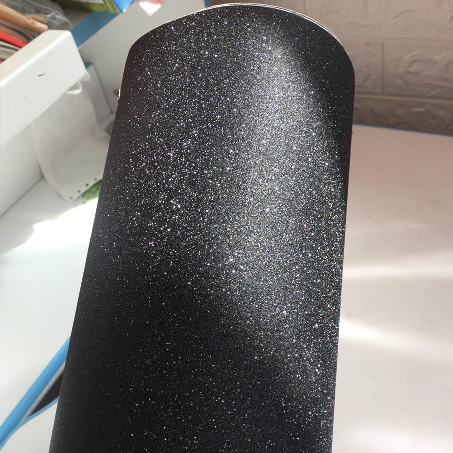 50CM*300CM black Glitter Diamo - Glitter Vinyl Roll のレビューと価格