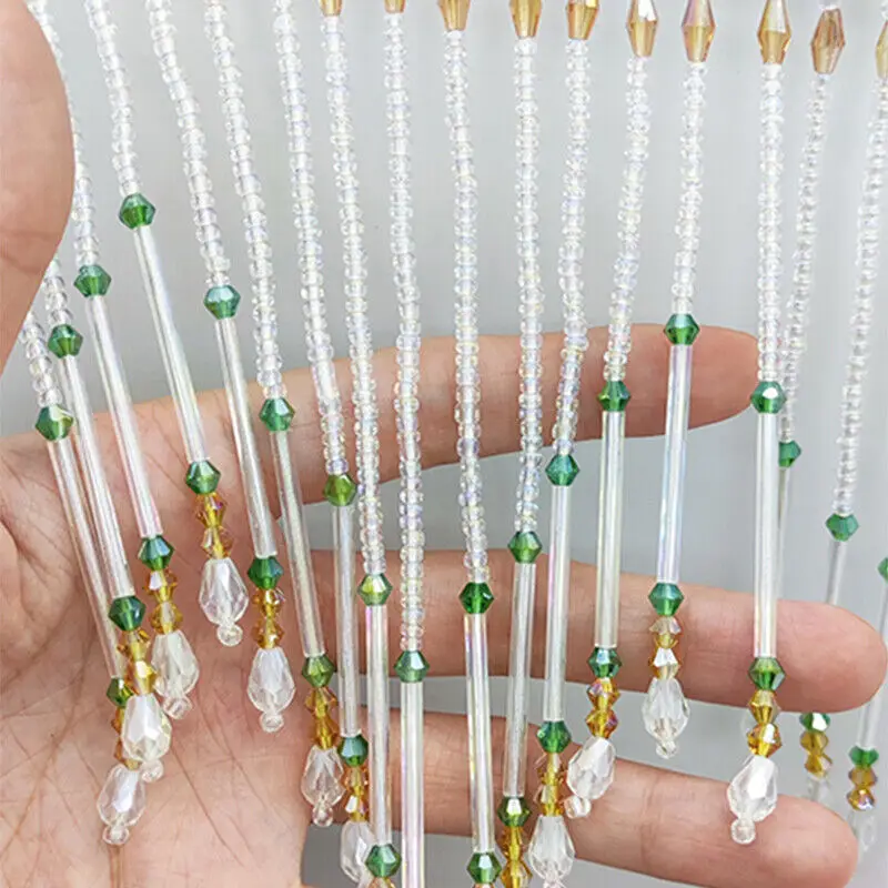 Glass Tube Fringe Tassel 16cm  - Beaded Trim Fringe のレビューと価格