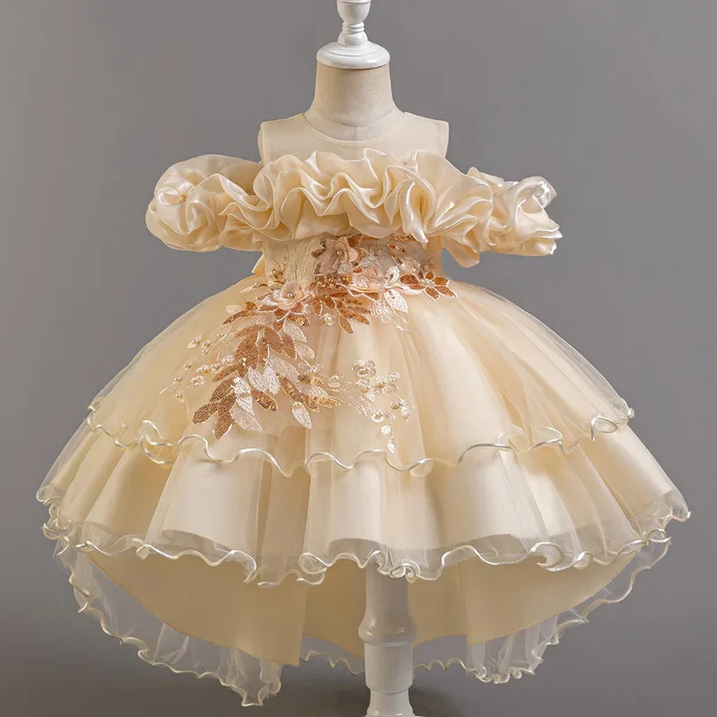 Fashion Flower Girl Dresses fo - Lace Ribbon Trim のレビューと価格