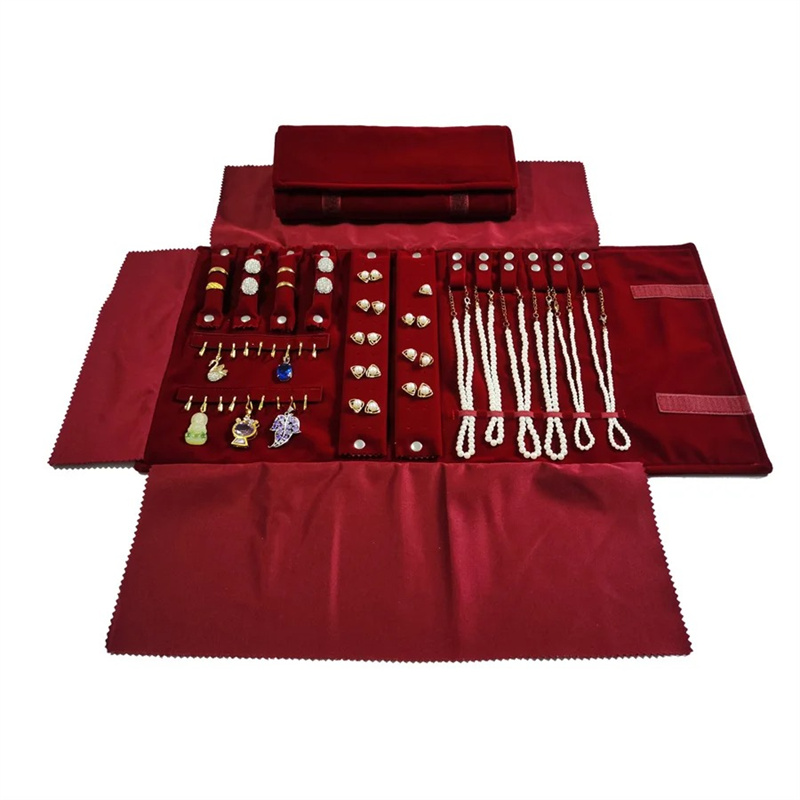 Burgundy Velvet Jewelry Roll-U - Velvet Ribbon Roll のレビューと価格