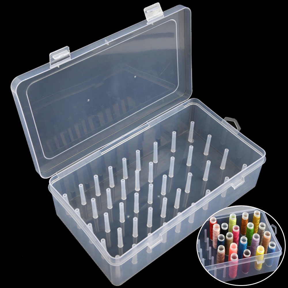 New Sewing Thread Box 42 Piece - Craft Embellishment Storage のレビューと価格