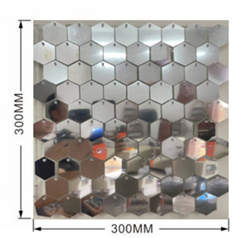 1pc Hexagon Sequin Backdrop Pa - Sequin Fabric Panel のレビューと価格