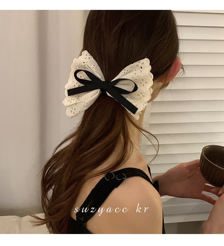 French retro double layered bo - Lace Ribbon Trim のレビューと価格