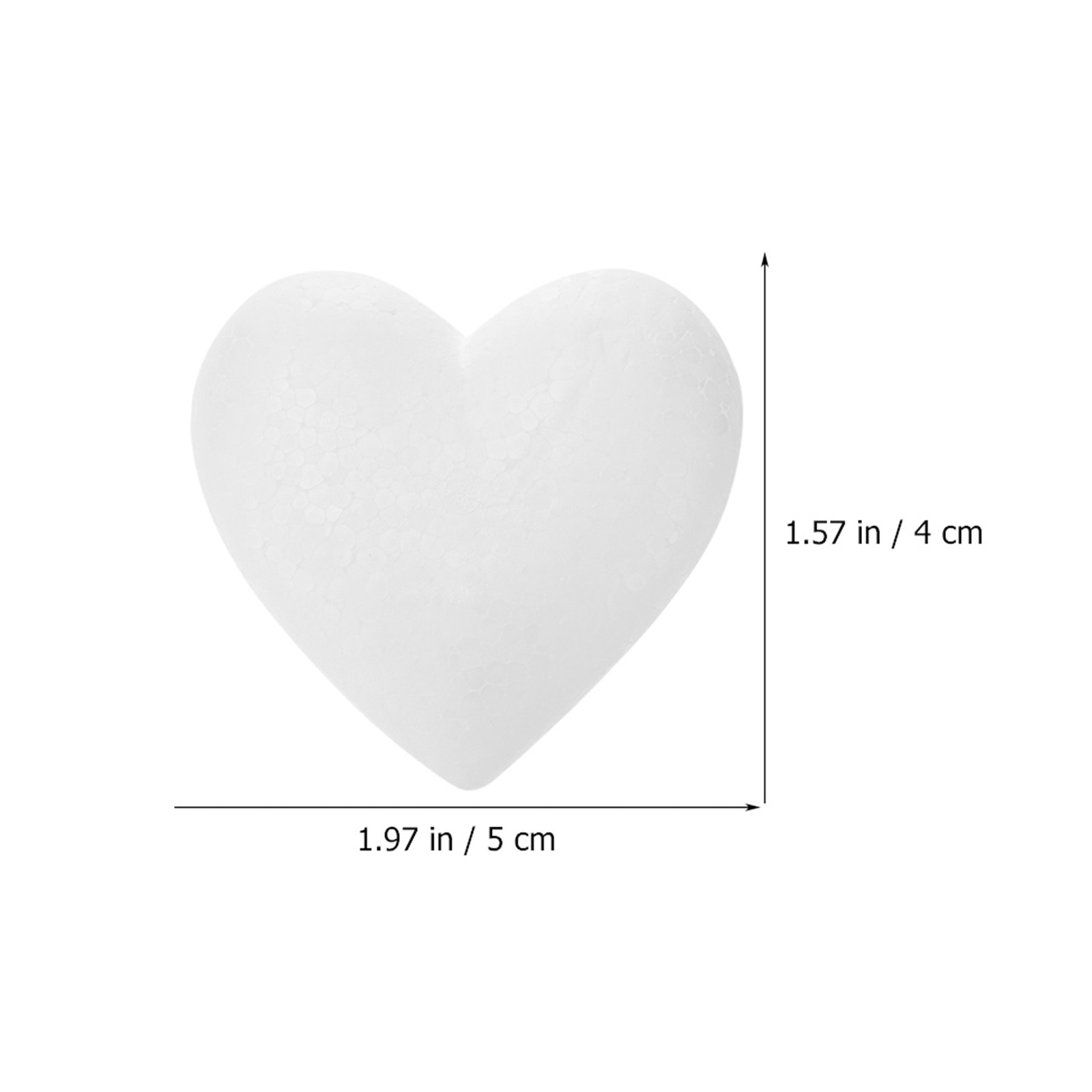 20Pcs Smooth Foam Heart Balls  - Craft Embellishments のレビューと価格