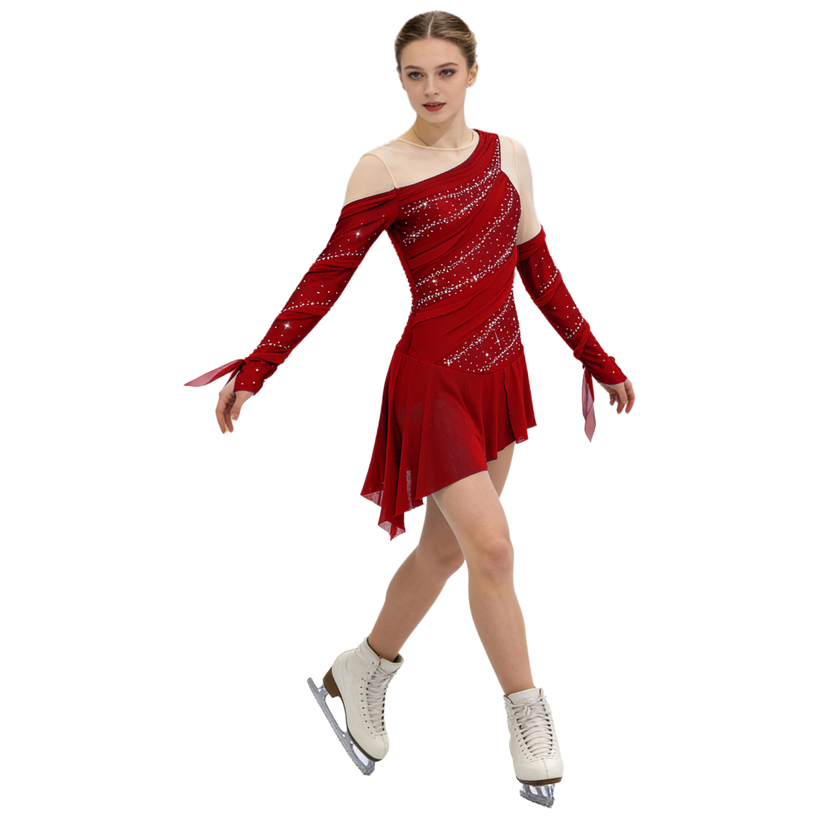 Women Rhinestone Lyrical Dance - Rhinestone Banding Trim のレビューと価格