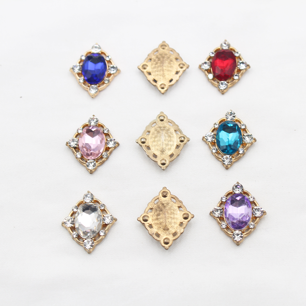 10Pcs Vintage Crystal Sew on C - Craft Embellishments のレビューと価格