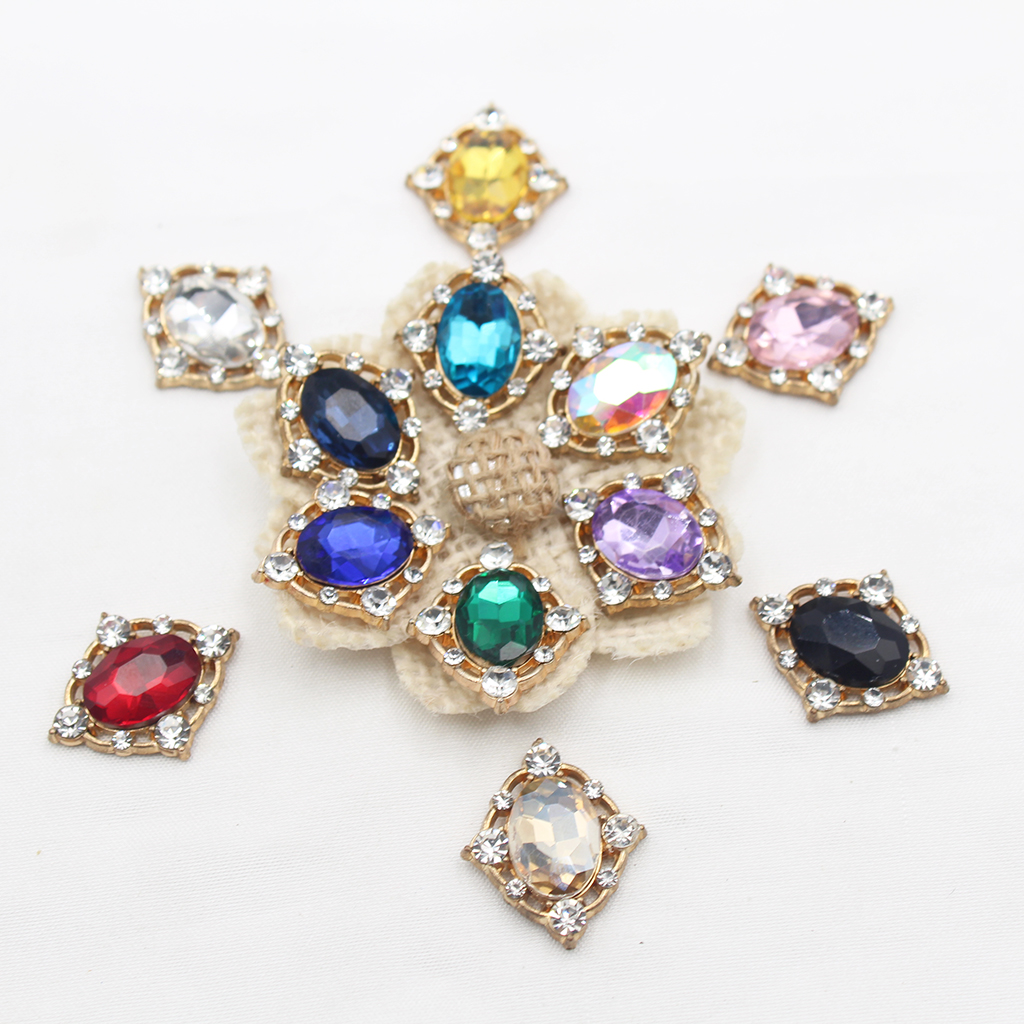10Pcs Vintage Crystal Sew on C - Craft Embellishments のレビューと価格