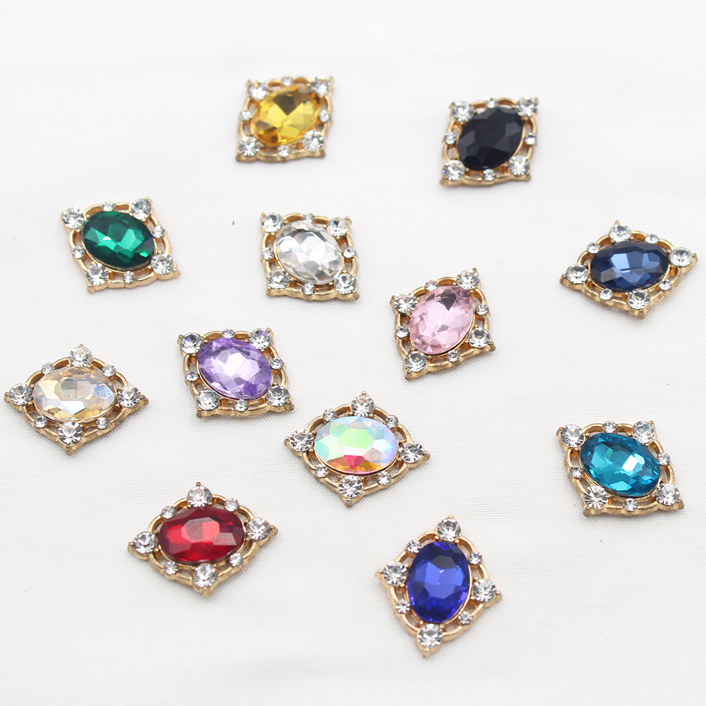 10Pcs Vintage Crystal Sew on C - Craft Embellishments のレビューと価格