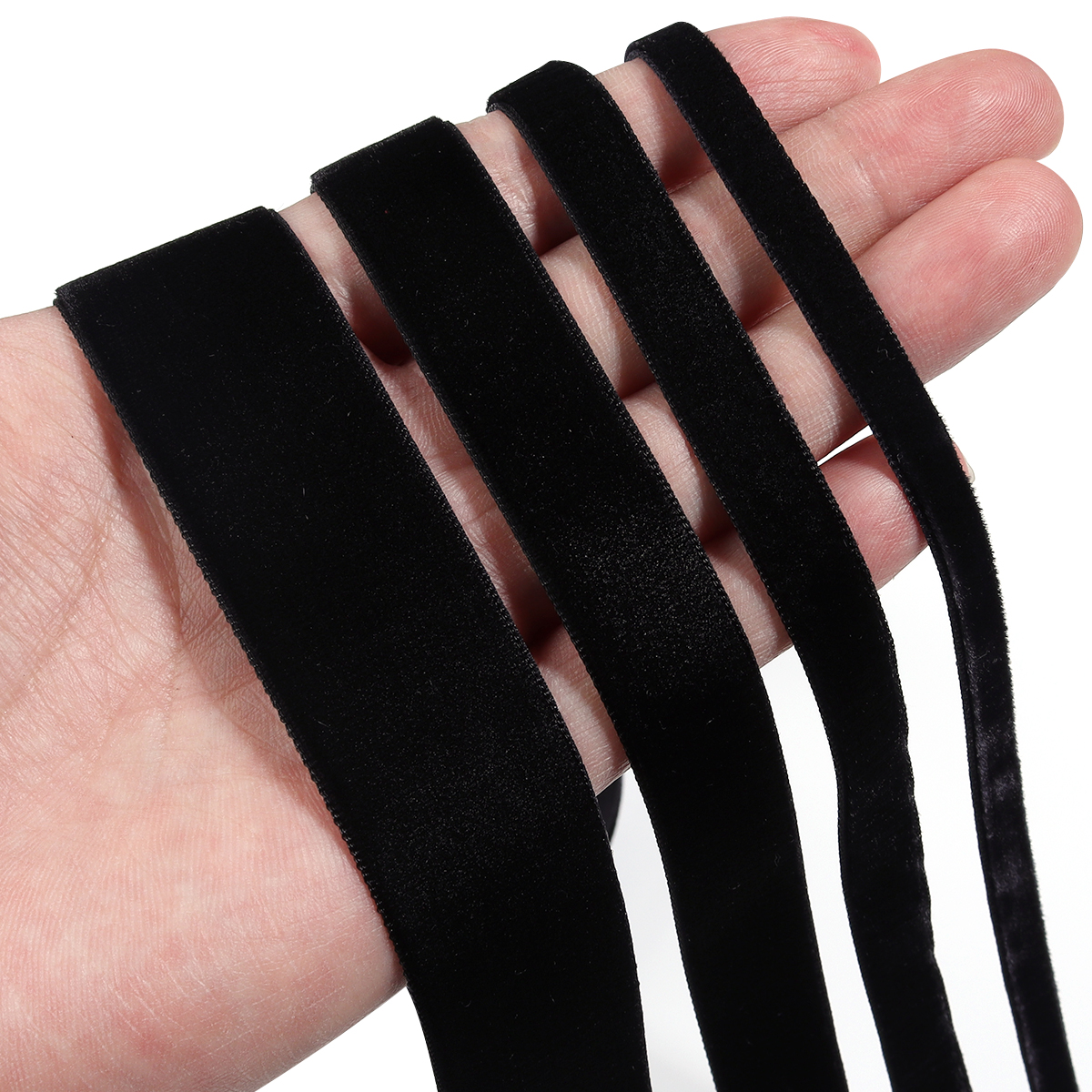5-10Yards Black Velvet Ribbon  - Velvet Ribbon Roll のレビューと価格