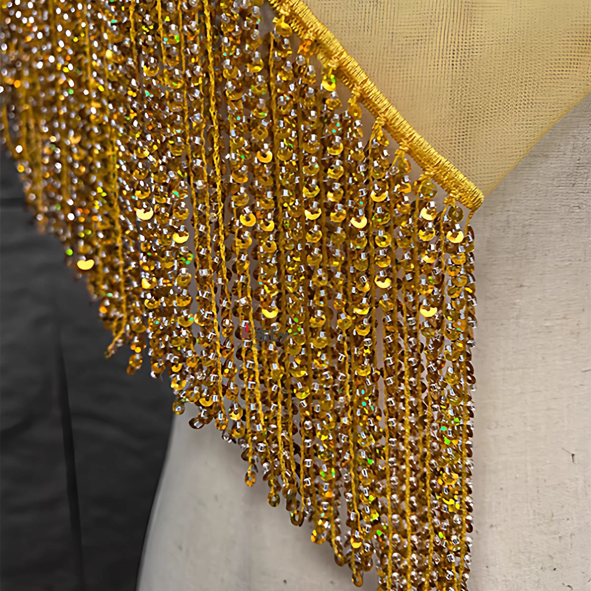 15cm Beaded Sequin Tassel Frin - Beaded Trim Fringe のレビューと価格