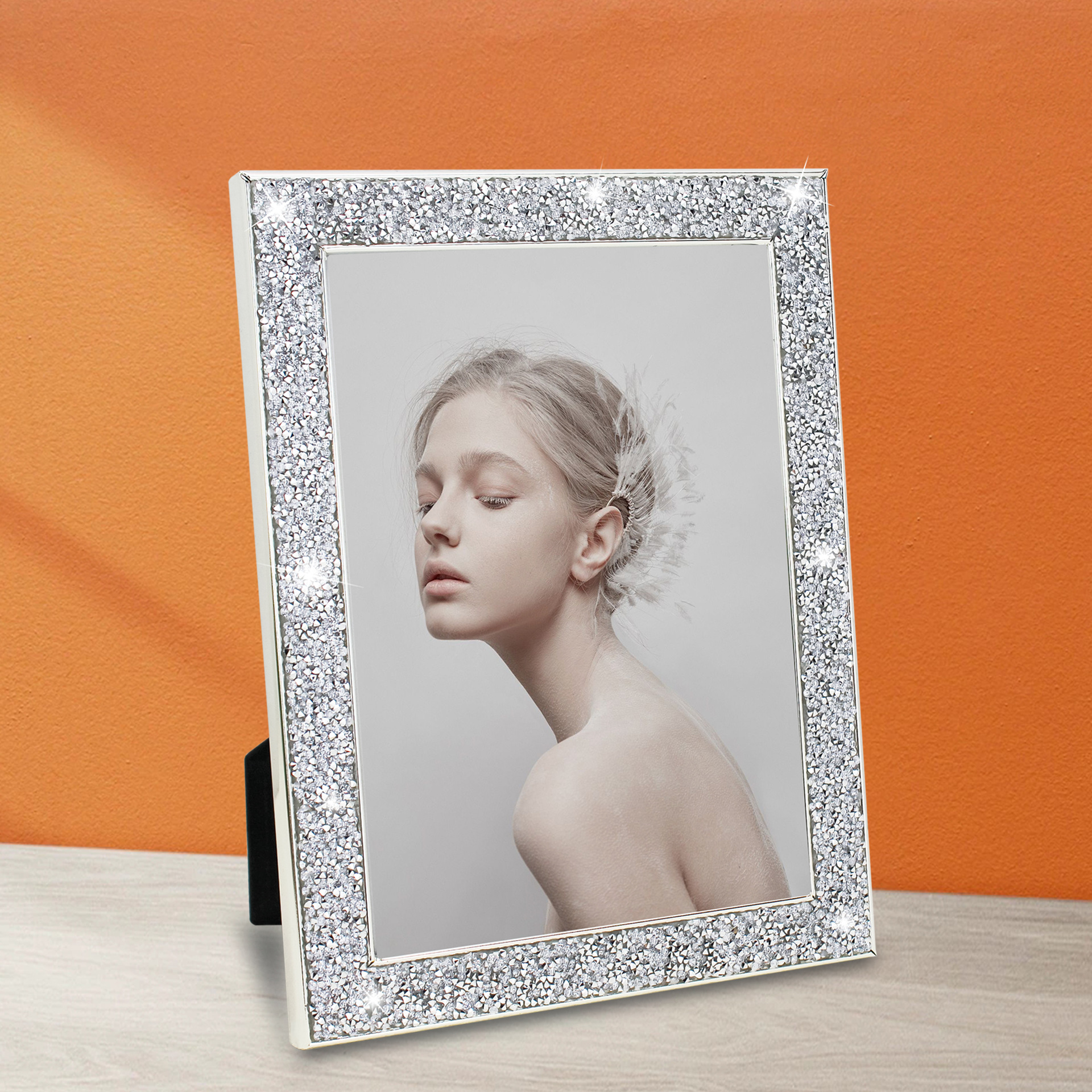 7-Inch Metallic Plated Picture - Sequin Fabric Panel のレビューと価格