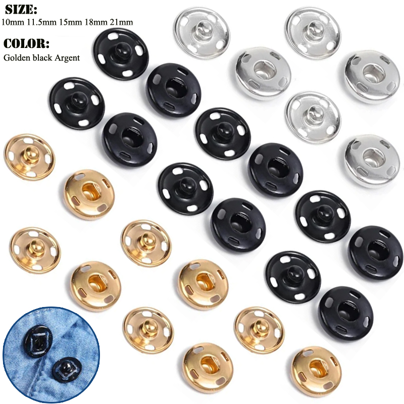 10/50 Set 8-10mm Metal Sew-on  - Iron On Stud Set のレビューと価格