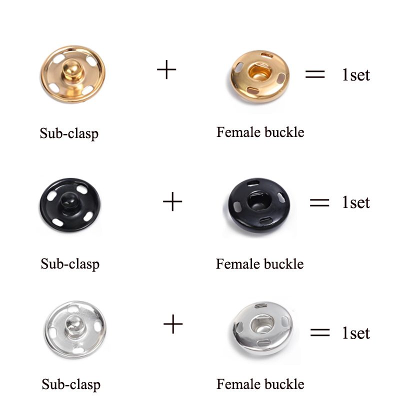 10/50 Set 8-10mm Metal Sew-on  - Iron On Stud Set のレビューと価格