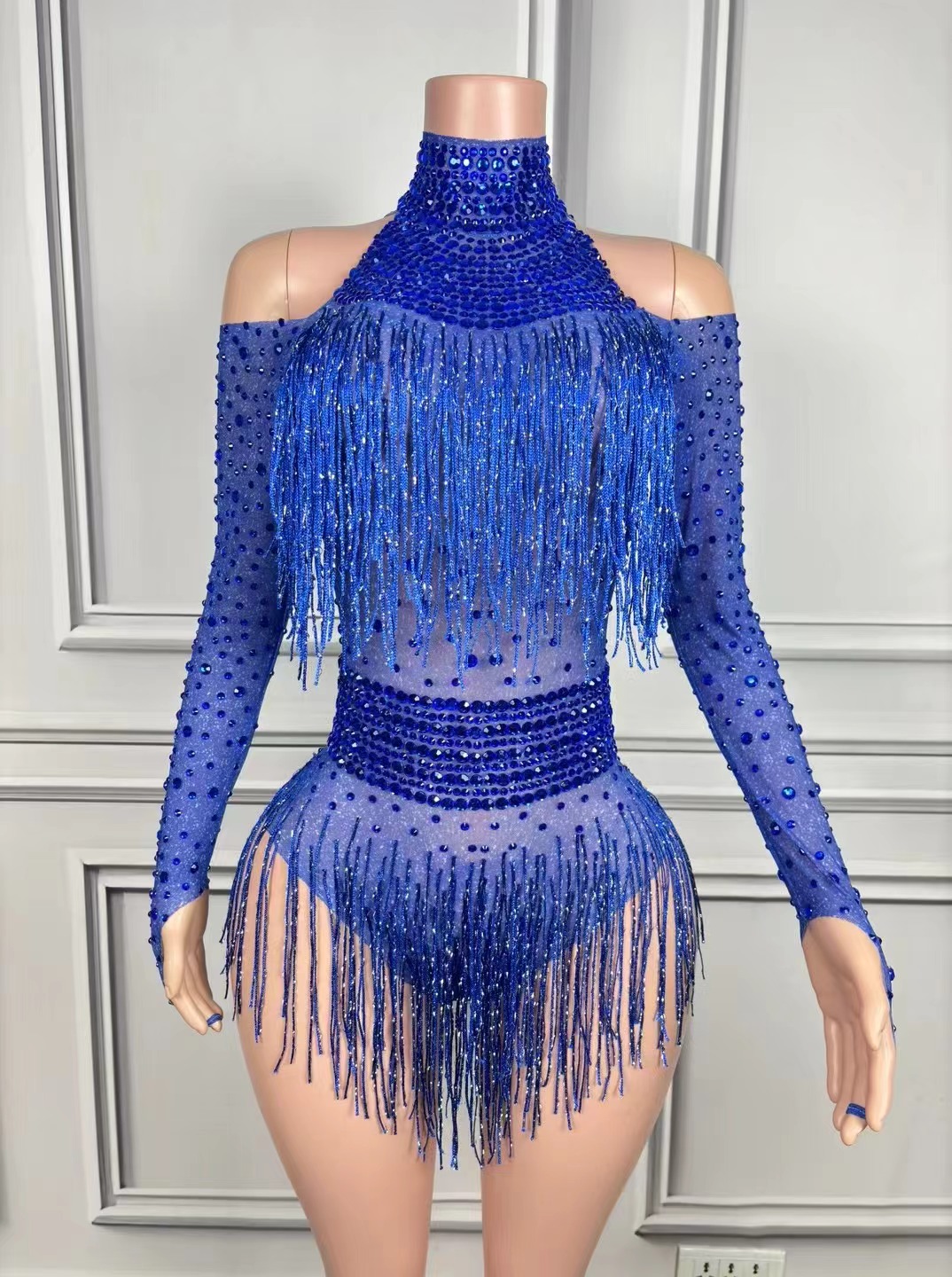 Singer Dancer Costume Sparkly  - Rhinestone Banding Trim のレビューと価格
