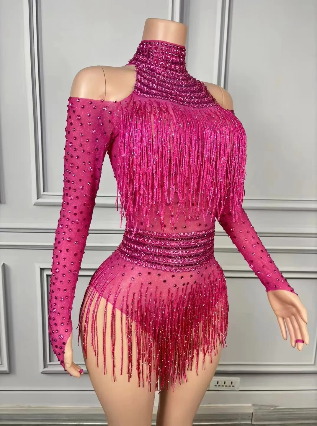 Singer Dancer Costume Sparkly  - Rhinestone Banding Trim のレビューと価格