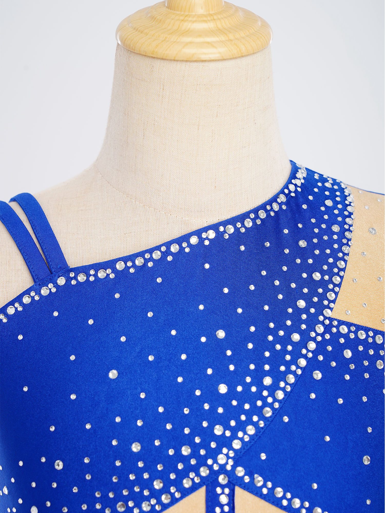 Kid Girls Figure Skating Balle - Rhinestone Banding Trim のレビューと価格