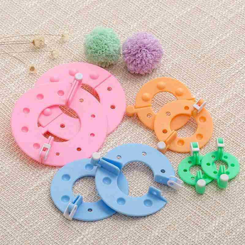 8Pcs 4 Sizes Plastic Pompom Ma - Pom Pom Maker Tool のレビューと価格