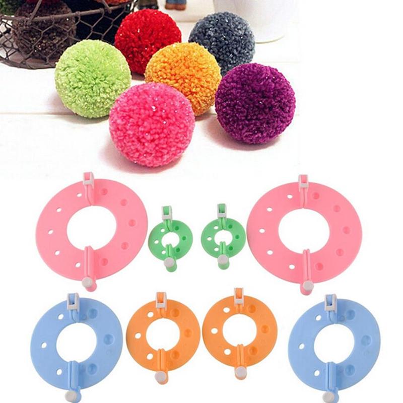 8Pcs 4 Sizes Plastic Pompom Ma - Pom Pom Maker Tool のレビューと価格