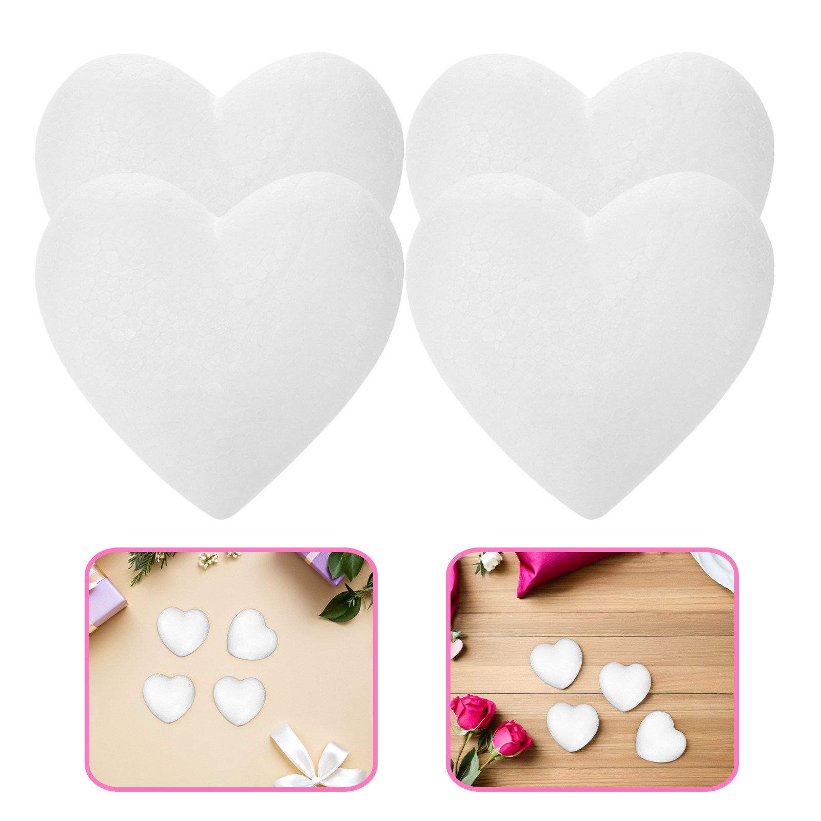 20Pcs Blank Heart Foam Balls L - Craft Embellishments のレビューと価格