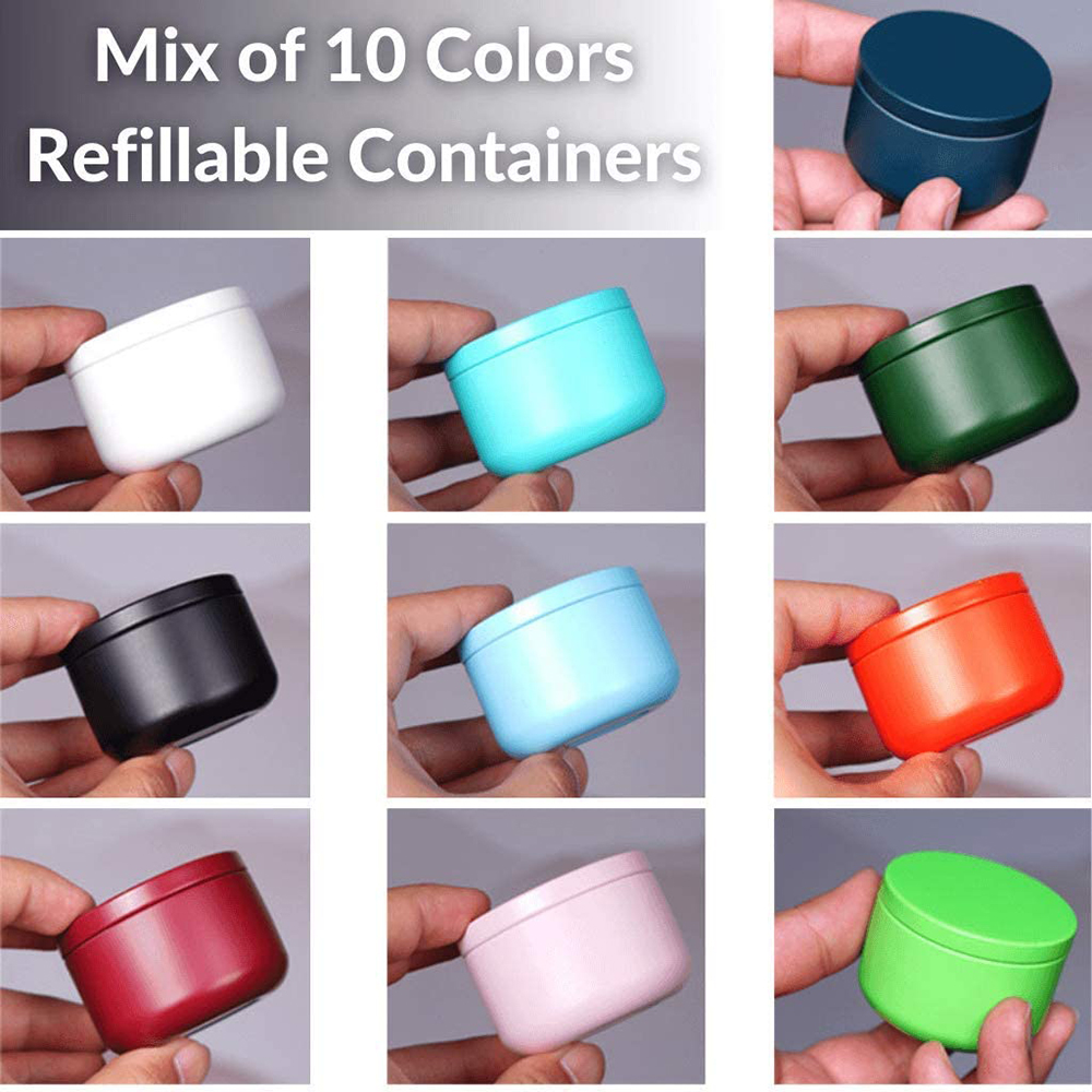 Tea Can with Airtight Lids Tin - Craft Embellishment Storage のレビューと価格