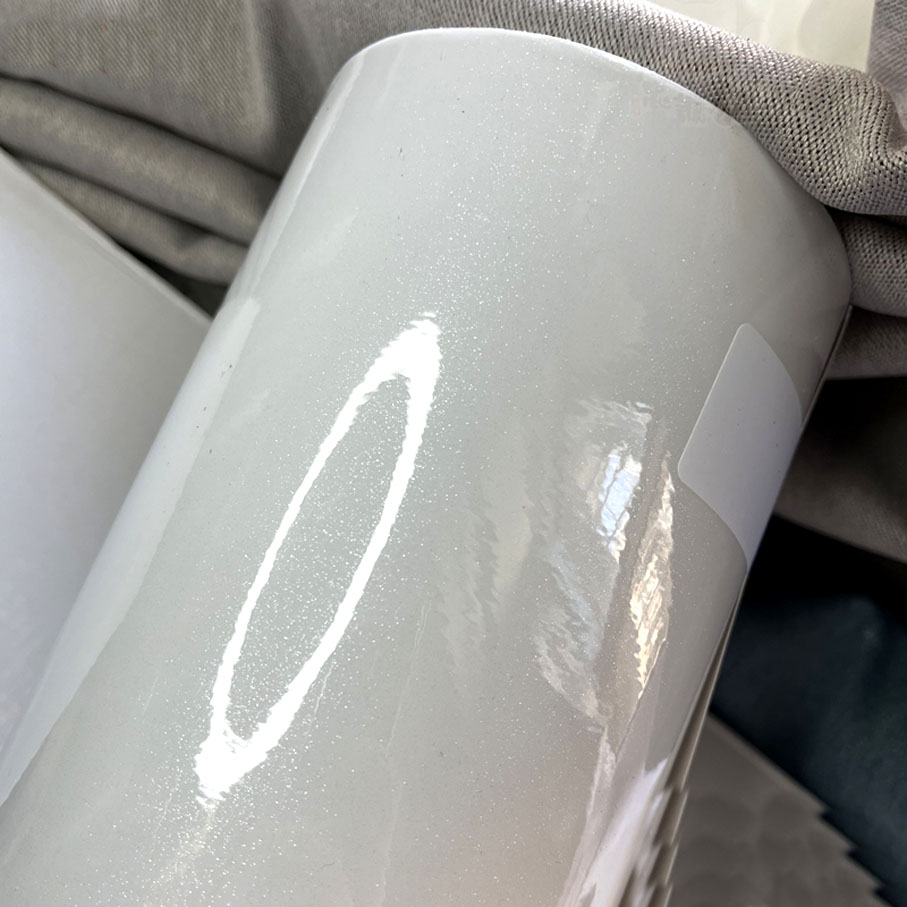 50cm*600cm High Glossy White G - Glitter Vinyl Roll のレビューと価格