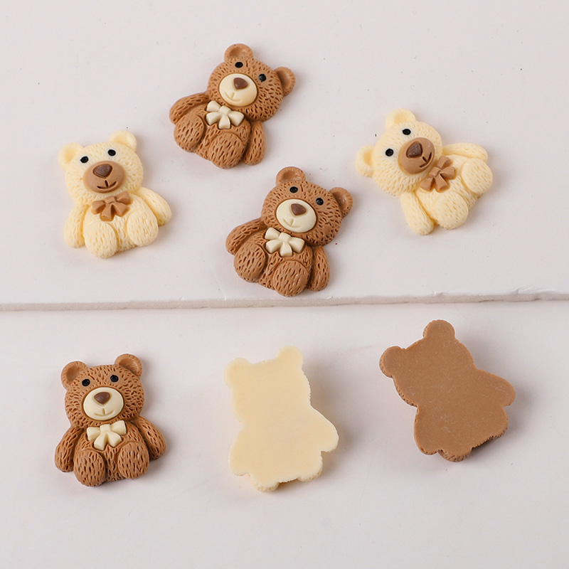 10/30/50pcs Resin Teddy Bear C - Embellishments For Scrapbooking のレビューと価格