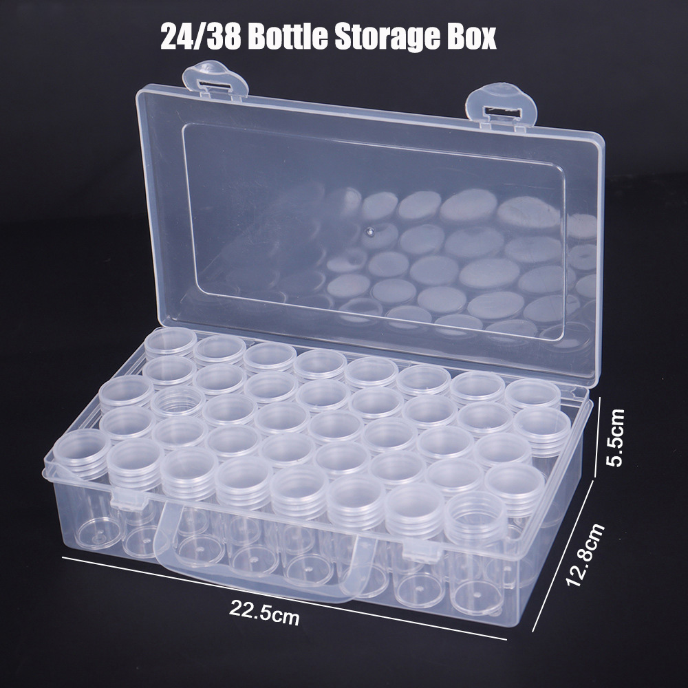 Bottles Box Storage Transparen - Craft Embellishment Storage のレビューと価格