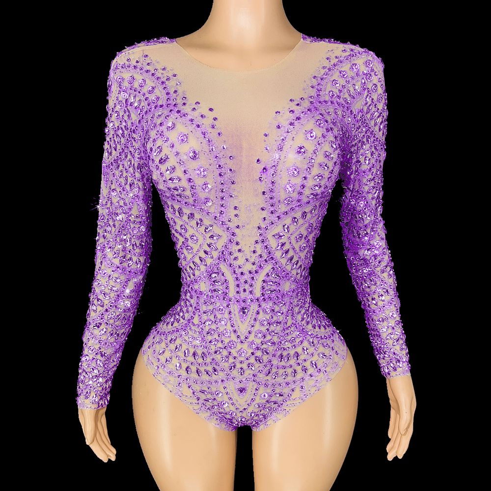 Sparkly Rhinestones Leotard Lo - Rhinestone Banding Trim のレビューと価格