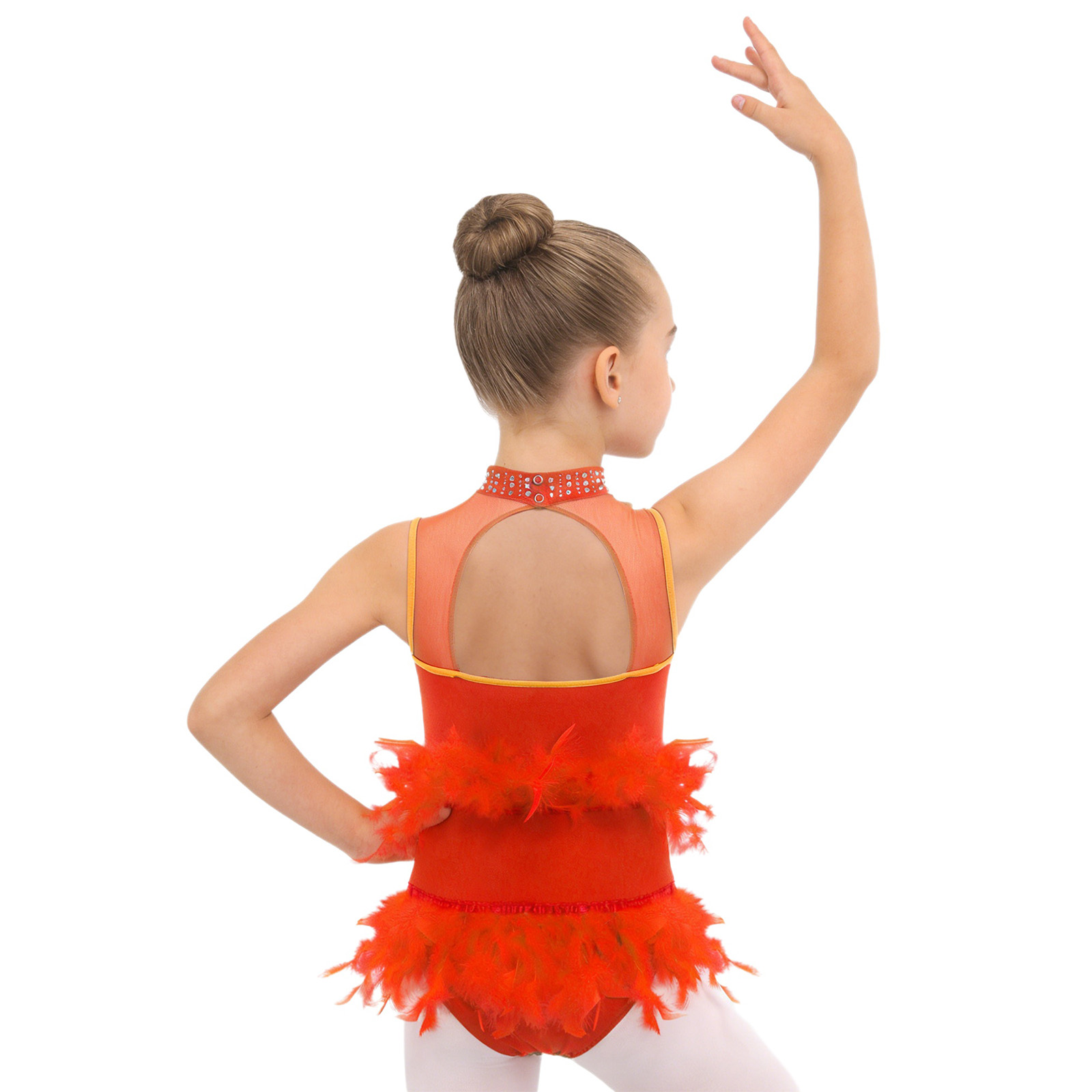 Kids Girls Latin Ballet Dance  - Rhinestone Banding Trim のレビューと価格